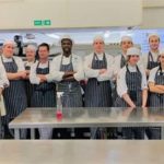 Chef with City of Bristol College students